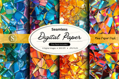 Seamless digital paper mosaic pattern pack Product Image 1