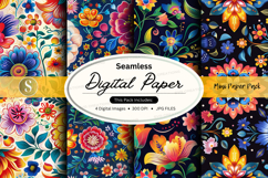 Seamless digital paper - floral pattern Product Image 1