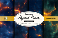 Seamless digital paper - galaxy texture pack Product Image 1