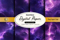 Purple storm digital paper pack Product Image 1