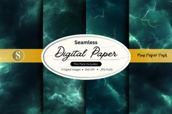 Seamless digital paper - marble texture pack Product Image 1