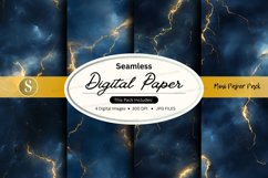 Seamless digital paper - marble texture pack Product Image 1