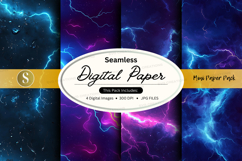 Seamless digital paper - stormy sky backgrounds Product Image 1