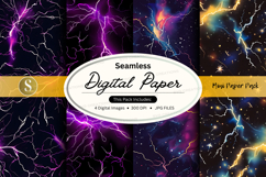 Seamless digital paper lightning design Product Image 1