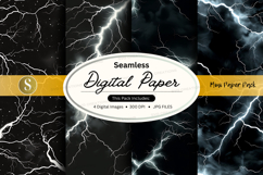 Seamless digital paper - lightning pattern Product Image 1