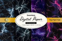 Seamless digital paper - lightning pattern Product Image 1