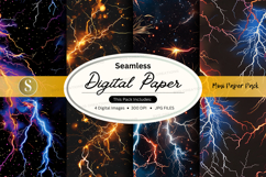 Seamless digital paper pack with lightning design Product Image 1