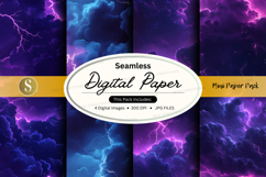 Seamless digital paper - stormy sky pattern Product Image 1