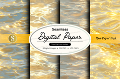 Seamless digital paper - golden water ripples pack Product Image 1