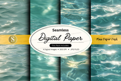Seamless digital paper water texture pack Product Image 1