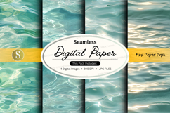 Seamless digital paper - water texture pack Product Image 1