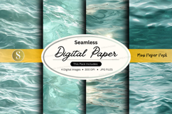 Seamless digital paper - water texture pack Product Image 1