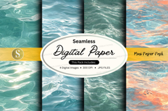 Seamless digital paper pack - water texture Product Image 1