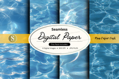 Seamless digital paper - water texture pack Product Image 1