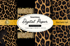 Leopard print digital paper pack Product Image 1
