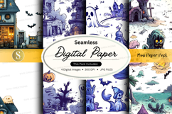 Halloween-themed digital paper pack Product Image 1