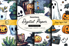 Halloween-themed digital paper pack Product Image 1