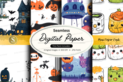 Halloween digital paper pack Product Image 1