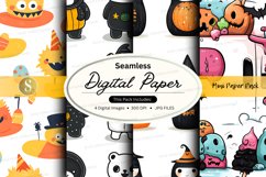 Halloween-themed digital paper pack Product Image 1