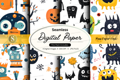 Halloween-themed digital paper pack Product Image 1