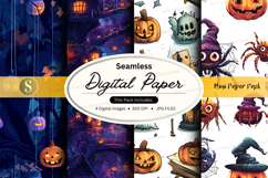 Halloween themed seamless digital paper Product Image 1