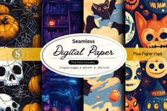 Halloween-themed digital paper pack Product Image 1