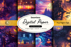 Seamless digital paper pack - halloween theme Product Image 1