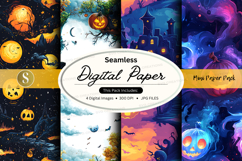Halloween-themed digital paper pack Product Image 1