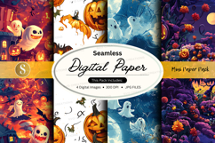 Halloween digital paper pack mockup Product Image 1