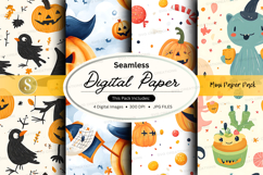 Halloween-themed digital paper pack Product Image 1