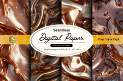 Seamless digital paper pack - metallic copper texture Product Image 1