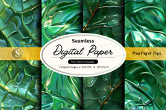 Seamless digital paper - green marble texture Product Image 1