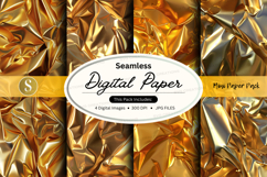 Gold foil seamless digital paper pack Product Image 1