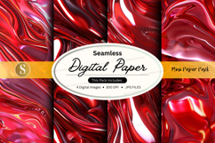 Seamless digital paper - red marble pattern Product Image 1