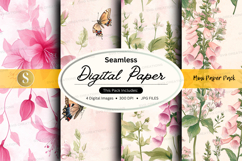 Seamless digital paper - floral pattern pack Product Image 1