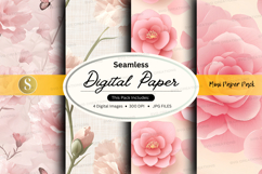 Seamless digital paper - floral pattern pack Product Image 1