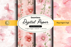 Seamless digital paper - floral pattern pack Product Image 1