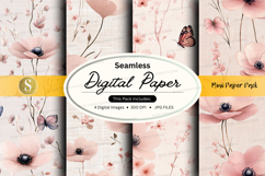 Seamless digital paper - floral pattern pack Product Image 1