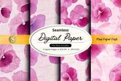 Seamless digital paper with floral pattern Product Image 1