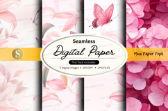 Seamless digital paper - floral pattern pack Product Image 1