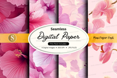 Seamless digital paper with floral pattern Product Image 1