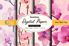 Seamless digital paper with floral pattern Product Image 1