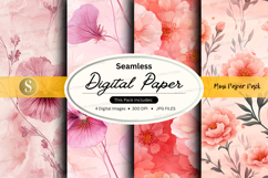 Seamless floral digital paper pack Product Image 1