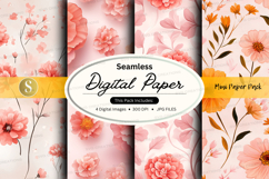 Seamless floral digital paper pack Product Image 1