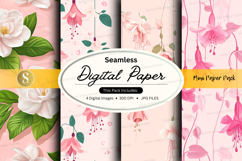 Seamless digital paper - floral pattern pack Product Image 1