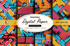 Graffiti digital paper pack Product Image 1