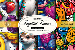 Seamless digital paper mockup - misti paper pack Product Image 1