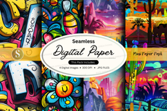 Seamless digital paper pack - desert and floral patterns Product Image 1