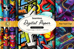 Seamless digital paper with musical instrument design Product Image 1