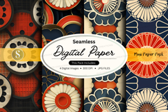 Seamless digital paper - floral pattern pack Product Image 1